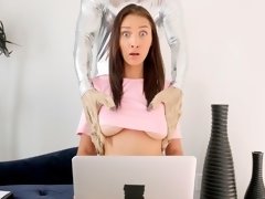 Arsch, Grosse titten, Blasen, Braunhaarige, Handjob, Masturbation, Natürlichen titten, Jungendliche (18+)