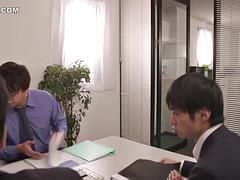 Asiatisch, Grosse titten, Spermaladung, Handjob, Hardcore, Japanische massage, Milf, Sekretärin