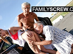 Graceful Peter Stallion and Sarah Kay at hd scene