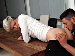 Enthousiasteling, Anaal, Kont, Pijpbeurt, Sperma shot, Homo, Mager