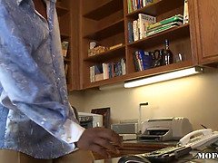 Milf Lisa Lee gets her tight blonde pussy pounded by a massive black cock