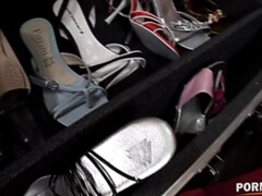 Kont, Grote mammen, Blond, Pijpbeurt, Hakken, Ondergoed, Kut duiken, Tieten likken