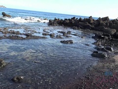 Любители, Пляж, Бикини, Подружка, От первого лица, Киски, Сиськи