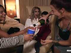 Slutty angel Brittany Benz is getting dominated in the doggy style