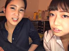 Asiatique, Fétiche, Japonaise, Embrassement, Lesbienne, Pov