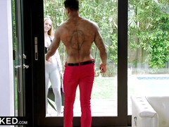 Blond, Sperma, Diep in de keel, Lul, Hondjeshouding, Interraciaal, Rijden, Tieten likken