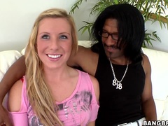 Cul, Blonde, Queue, Interracial, Monstre, Chatte, Rasée, Nénés