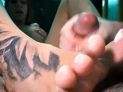 Italian Marika Milani squashes me 3 times u2013 Cum In Mouth, legs and everywhere! italian dialogues