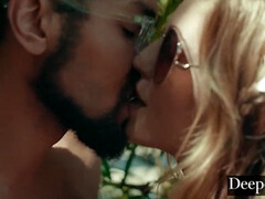 Blondine, Spermaladung, Kehlenfick, Schwarz, Hardcore, Hd, Rotschopf, Rasiert