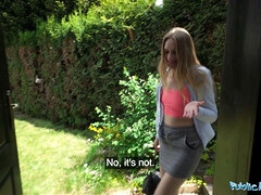 Blonde, Sucer une bite, Hd, Pov, Public, Chatte, Rugueux, Nénés