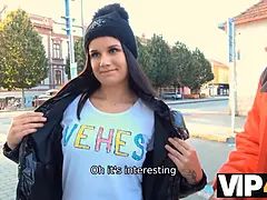 Brunette brune, Cocu, Tchèque, Petite amie, Hd, Pov, Tatouage, Adolescente