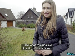 Kont, Blond, Pijpbeurt, Man, Spijkerbroeken, Natuurlijke tieten, Buiten, Tieten likken