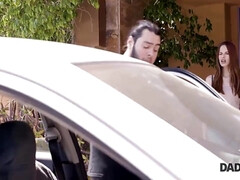 18 jahre, Leie, Blasen, Geschnappt, Hundestellung, Europäisch, Rotschopf, Jungendliche (18+)