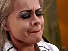 Bondage discipline sadomasochisme, Grote mammen, Blond, Pijpbeurt, Hd, Vernedering, Leer, Speelgoed
