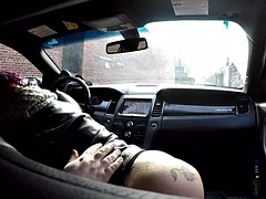 Schwarz, Auto, Schwarz, Hardcore, Prostituierte, Ablutschen