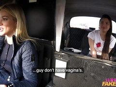 Lesbo Cherry Kiss Backseat Orgasm Lessons