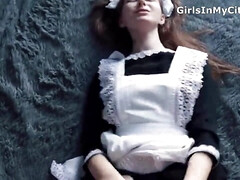 Amateur chick takes a deep dicking in her mouth and pussy, taking a cumshot in her mouth