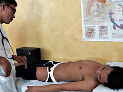 Leie, In den arsch, Arzt, Fetisch, Schwul, Handschuhe, Dürr, Uniform