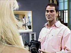 Nana, Gros seins, Blonde, Sucer une bite, Tir de sperme, Nénés, Rétro ancien