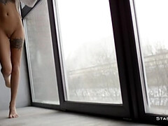 Busty brunette babe MedinaQ teasing in exclusive StasyQ HD video