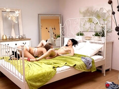 Rubia, Universidad, Latina, Lesbiana, Bragas, Coño, Flaco, Adolescente