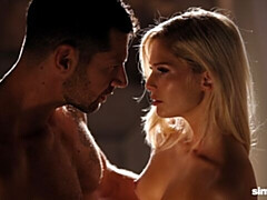 Passionate slutty blonde Candee Licious screwed in the cowgirl pose