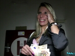 Kont, Blond, Pijpbeurt, Geld, Buiten, Gezichtspunt, Openbaar, Bekijker