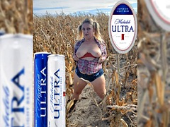 Wife in thong booty shorts in public