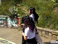 18 jaar, Stel, Hd, Latijnse vrouw, Lesbisch, Kut duiken, Voorbinddildo, Tiener