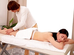 Teen Rin White fucks a dude with a goofy hairdo