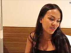 Leie, Asiatisch, Blasen, Transe, Transfrau, Thai