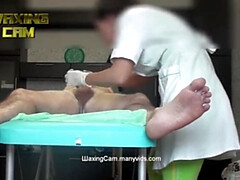 Stel, Sperma shot, Lul, Duits, Handschoenen, Masseren, Verpleegster, Orgasme