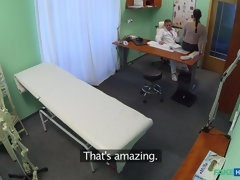 Horny saleswoman strikes a deal with the dirty doctor
