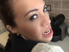 Bruinharig, Pop, Frans, Hardcore, Rijpe lesbienne, Klein, Gezichtspunt, Tiener