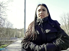 Enthousiasteling, Aziatisch, Pijpbeurt, Sperma shot, Vrouw, Hd, Natuurlijke tieten, Gezichtspunt