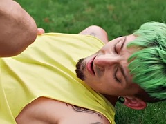 Anal, Sucer une bite, Homosexuelle, Branlette thaïlandaise, De plein air, Piercing, Maigrichonne, Tatouage