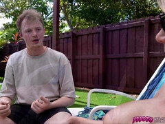 Mind if jerk off while I watch you, stepaunt?