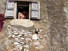 Blonde French Slut Eats Sperm After Hot Outdoor Anal