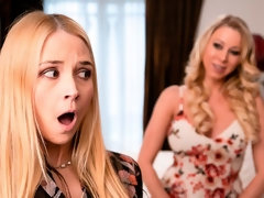 Kont, Blond, Vingeren, Lesbisch, Likken, Kut duiken, Tiener, Tieten likken