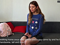 Nina Lisalax gets naked on camera for the first time