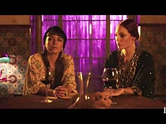 Schönheit, Braunhaarige, Lesbisch, Natürlich, Orgasmus, Rotschopf, Ablutschen, Tätowierung