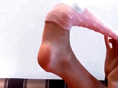 Leie, Blondine, Britisch, Vollbusig, Fußfetisch, Herrin, Orgasmus, Muschi