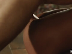 Cul, Beauté, Noir ébène, Hard, Interracial, Chatte, Adolescente, Nénés