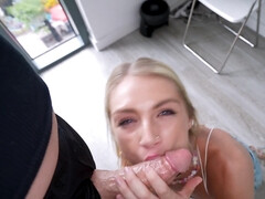 Blonde, Sucer une bite, Adolescente, Nénés