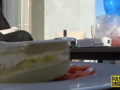 Riding fetish submissive gets snatch fingered