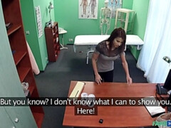 Leie, Blasen, Arzt, Hundestellung, Krankenschwester, Büro, Muschi, Uniform