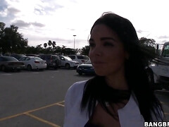 The Bang Bus crew picks up a beautiful Latina