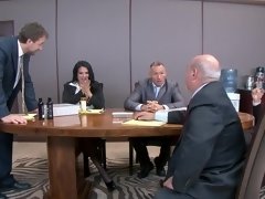 Grosser schwanz, Grosse titten, Schwarz, Latina, Milf, Büro