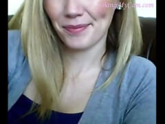 Enthousiasteling, Lieveling, Blond, Gek, Erotisch, Slipje, Spuiten, Webcamera