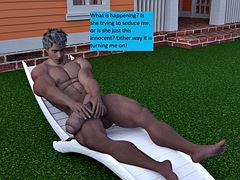 Dreidimensional, Leie, Grosser schwanz, Grosse titten, Blasen, Spermaladung, Handjob, Masturbation